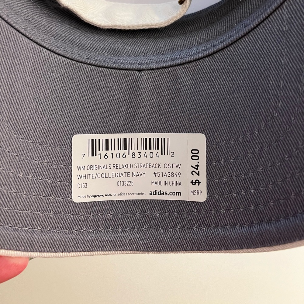 3 for $35 | Adidas Hat | White Baseball Hat | Strapback Hat - Picture 7 of 7